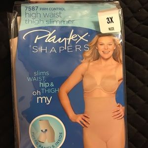 Playtex shapewear NWT Nude 3X slimwaist,hips,thigh